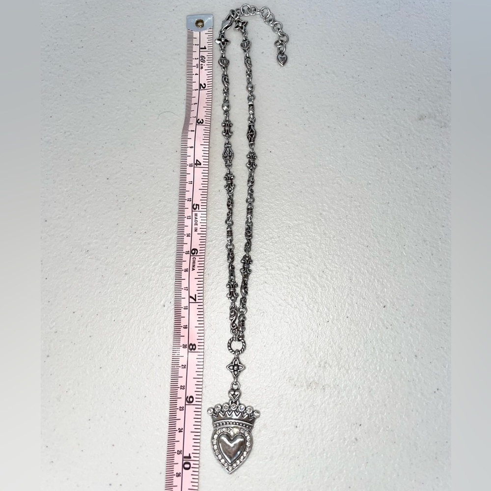 Brighton Heart Necklace, silver